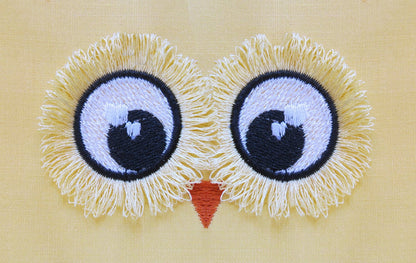 Owl Doll Fringed Eyes