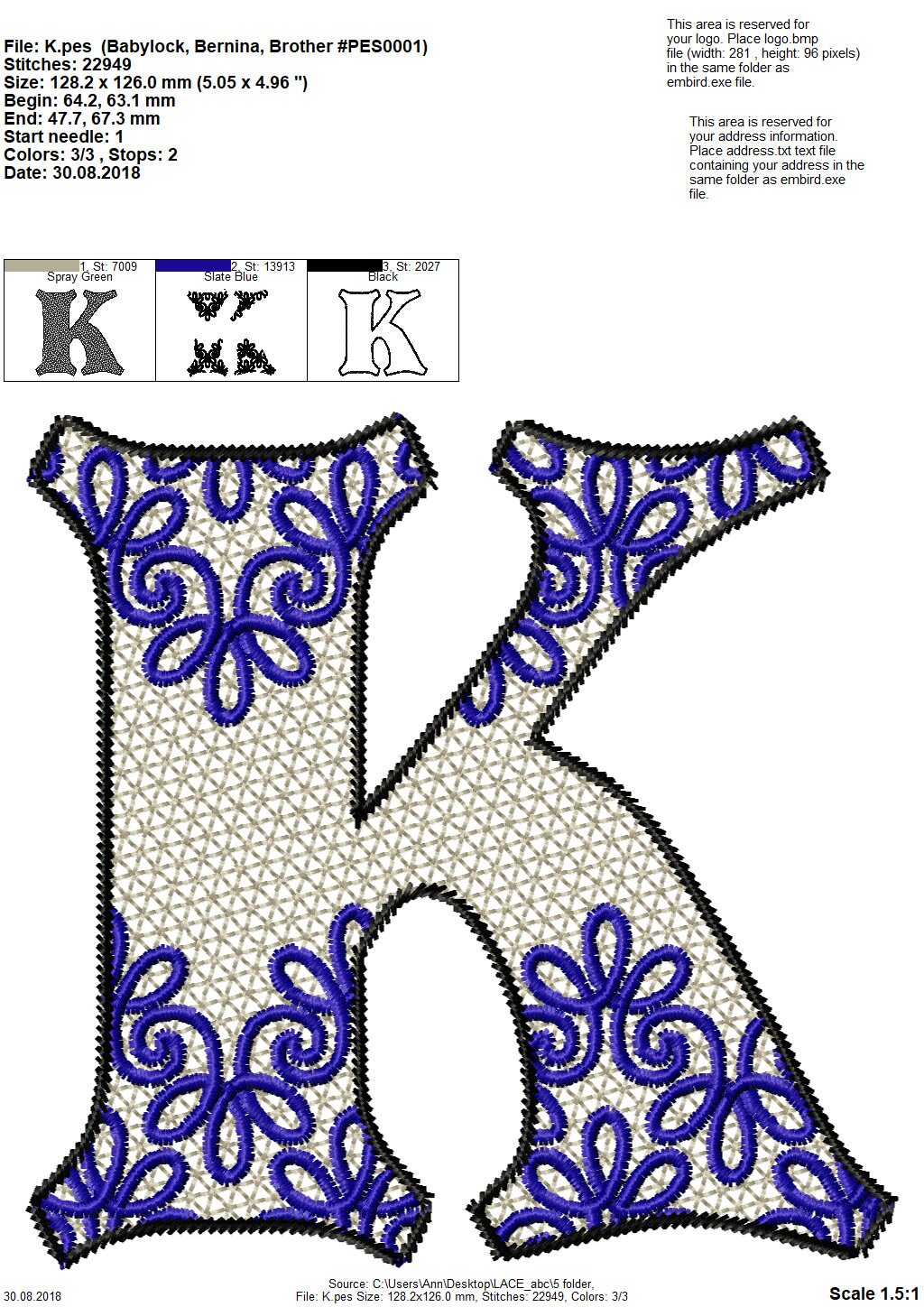 Lace Split Monogram Font