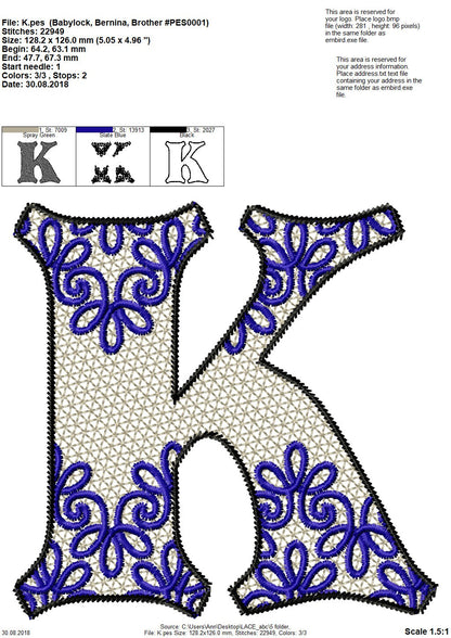 Lace Split Monogram Font