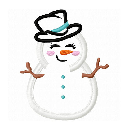 Fringed Snowman Applique