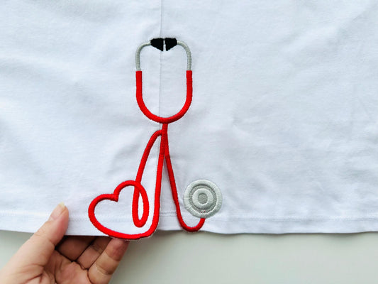 Therapist Medic Stethoscope with Heart