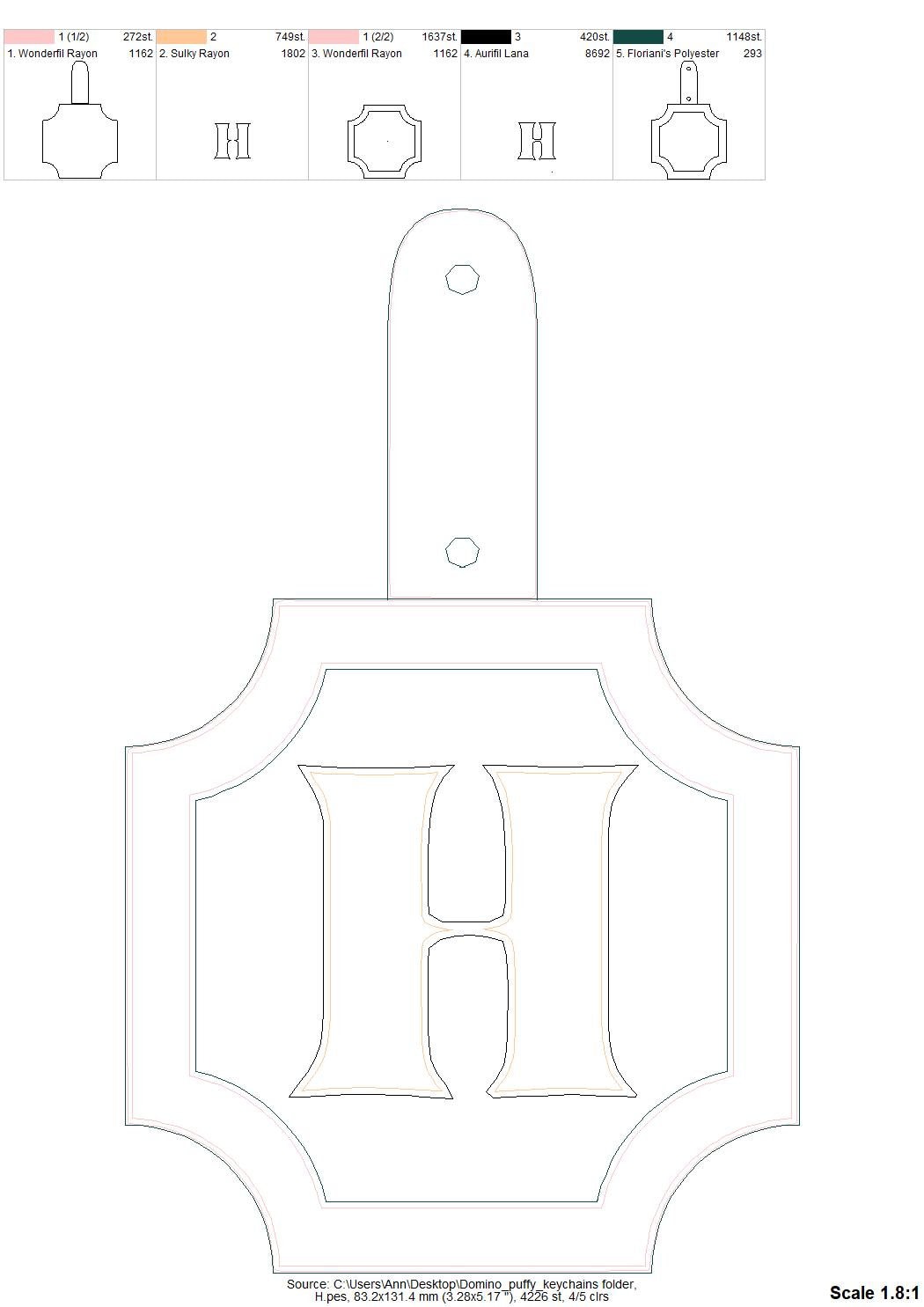 Special Puffy Puff Foam Classic Keychain