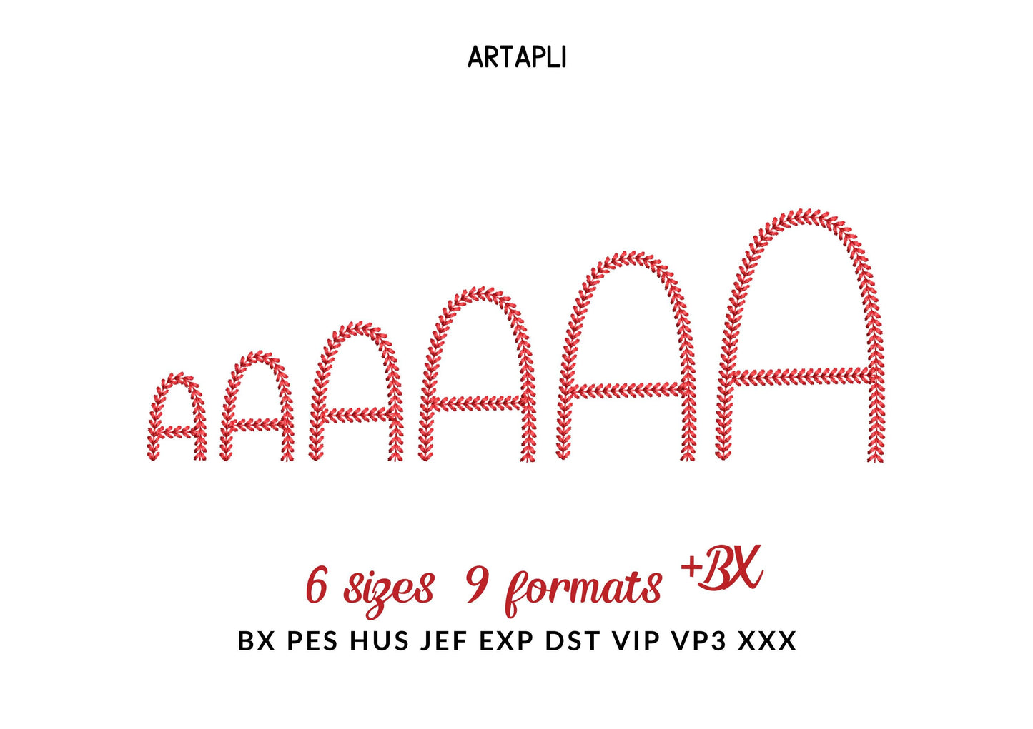 Baseball Stitch Softball Sports Font