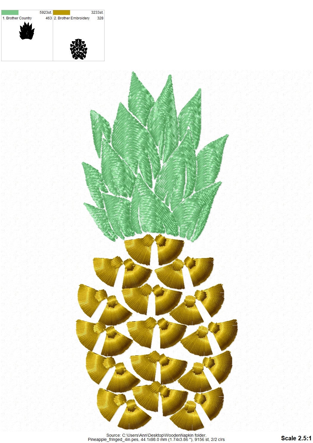 Fringed Pineapple Fruit