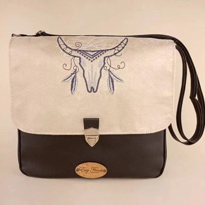 Tribal Cow Skull Applique