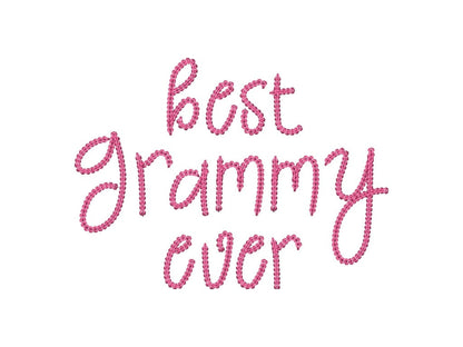 Narrow Bold Authentic Hand Chain stitch FONT machine embroidery designs