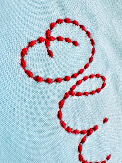 Hand stitch effect Handwritten Font