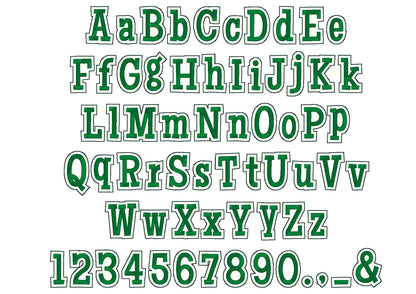 Glitter HTV Vinyl Sparkle Font