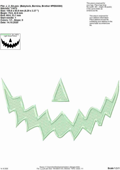 Facemask Jack-o-Lantern Pumpkin