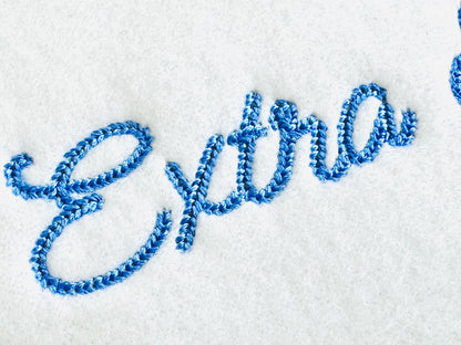 Tiny Chain FONT machine embroidery designs small sizes 1 up to 3 inch