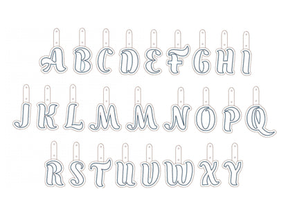 Puffy Puff Foam Monogram Keychain