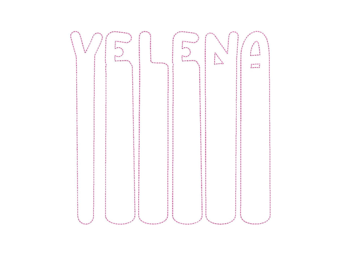 Brush Stroke Painter Font Applique