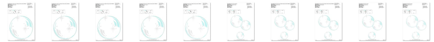 Glowing Water Bubbles and Single Bubble