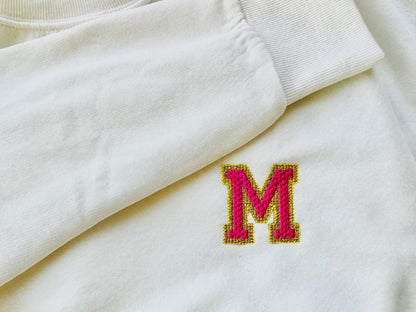 Waffle Glitter HTV Vinyl Sport Font