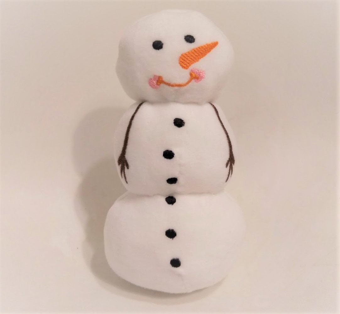 Snowman ITH embroidery snowman doll In The Hoop Machine Embroidery