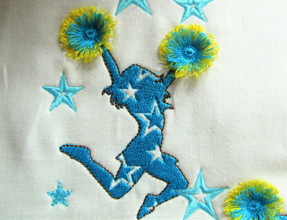 Cheerleader Dancer Fringed Pom Poms