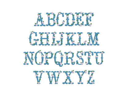 Fishtail Floral And Plain Font Set