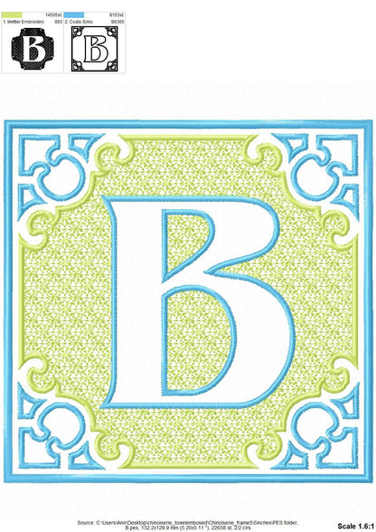 Chinoiseries Classic Embossed Monogram