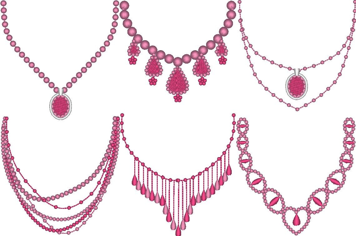 Necklace for sweet baby little princess girl SET of 6 Necklaces machine