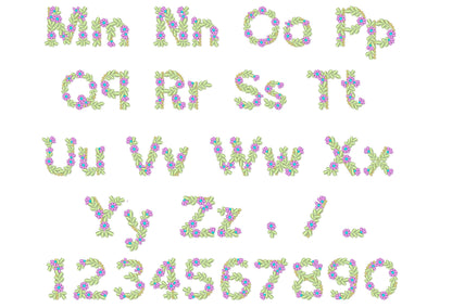 Spring Floral Font