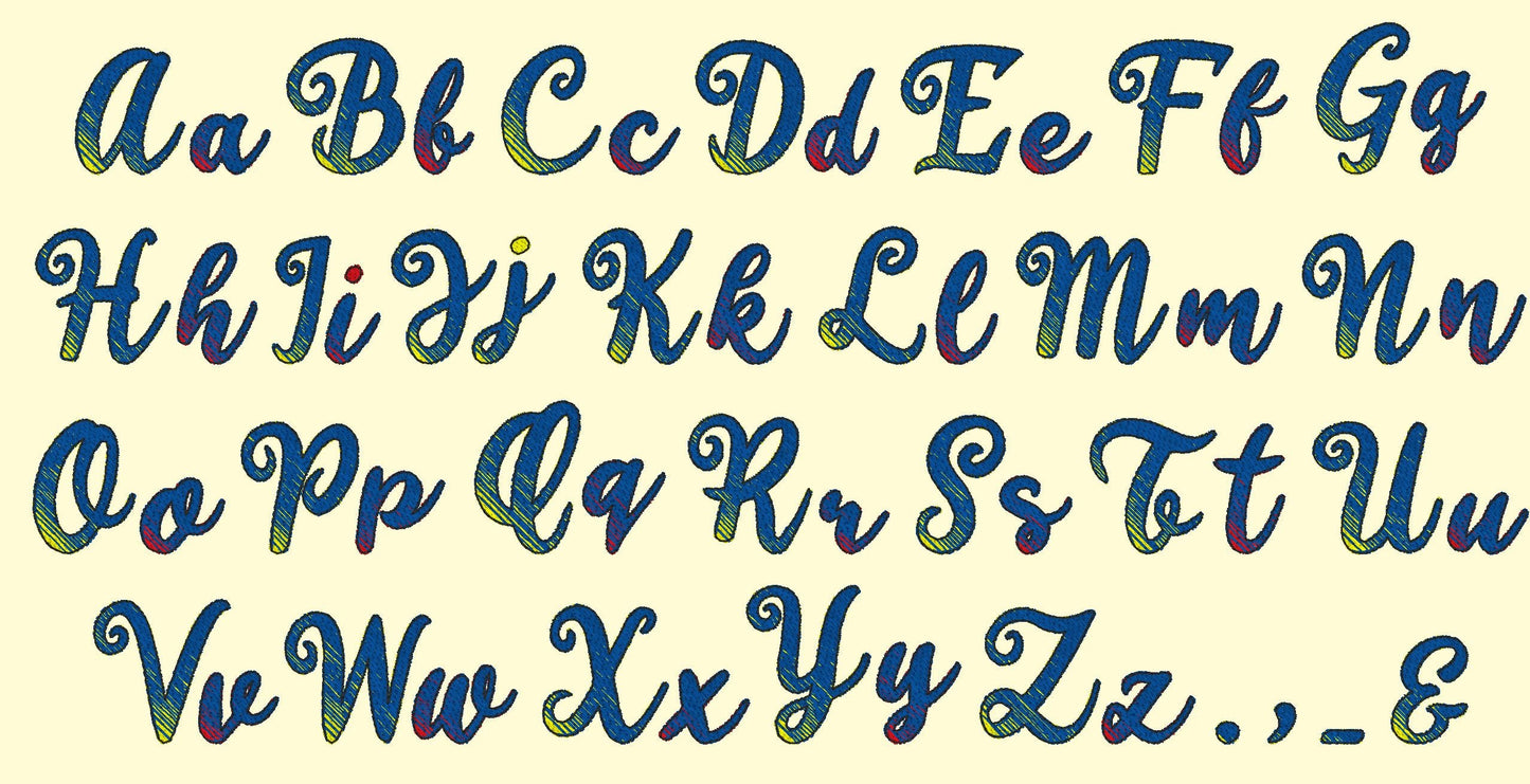 Iridescent Ombre Font Harper