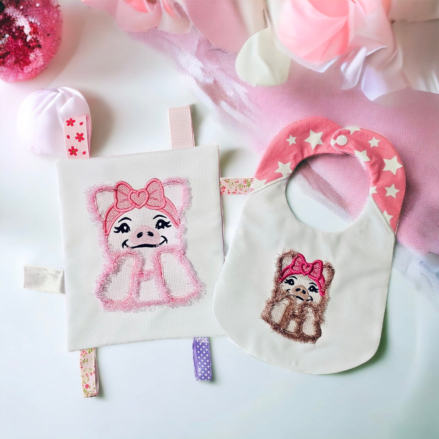 Cute Little Fringed Pig Piggie Piggy