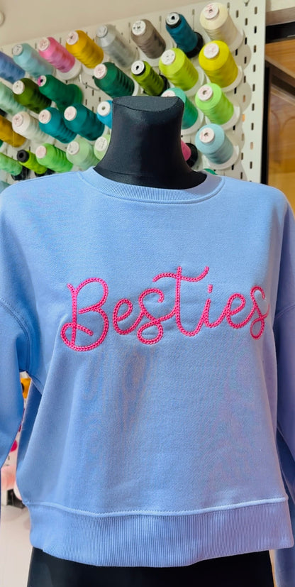 Dense Bold Chain Stitch Font Bestie
