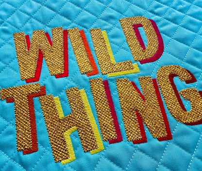 Block Glitter HTV Vinyl Shadow Font