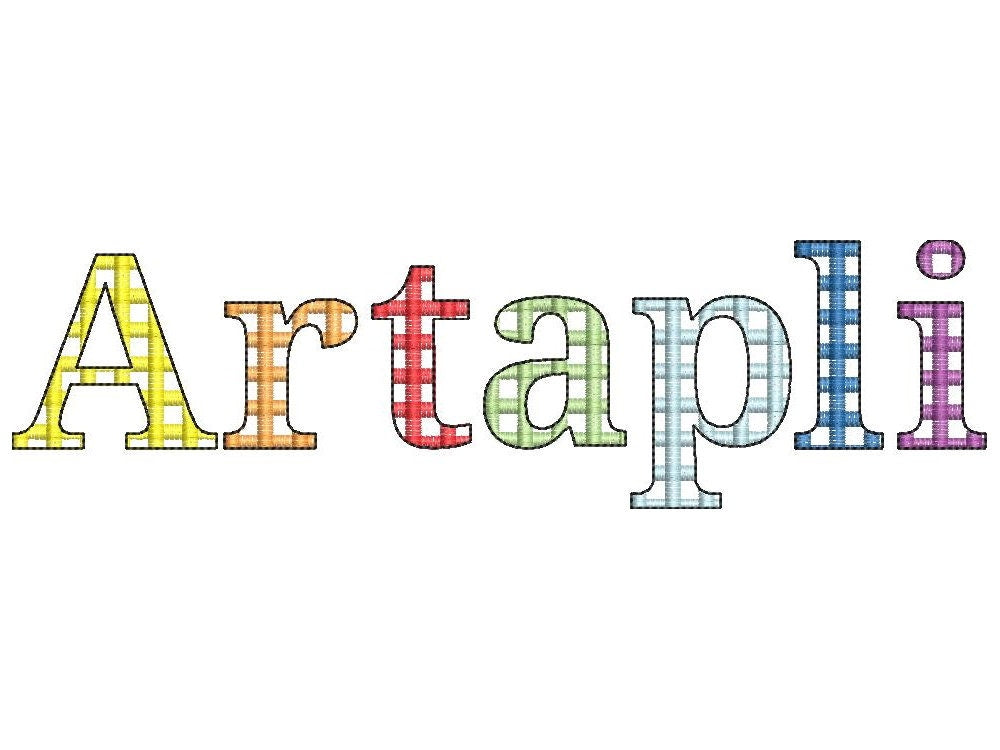 Checkered Gingham Plaid Font