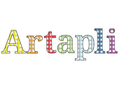 Checkered Gingham Plaid Font