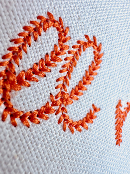 Sports Baseball Stitch Mini Font
