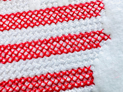 Cross stitch US States outline map