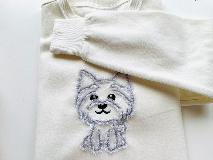 Yorkie Fringed Dog Puppy