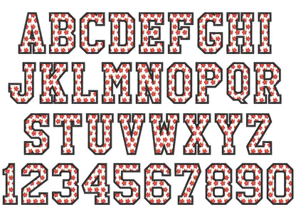 Flower Hibiscus Block Floral Font