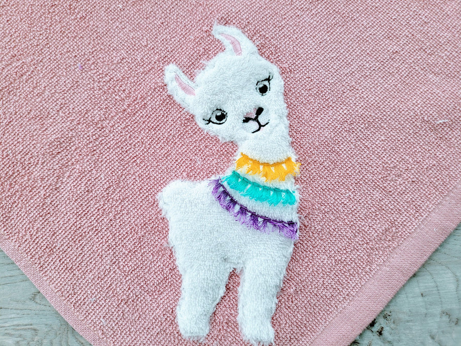 Little Llama with Tassels Applique