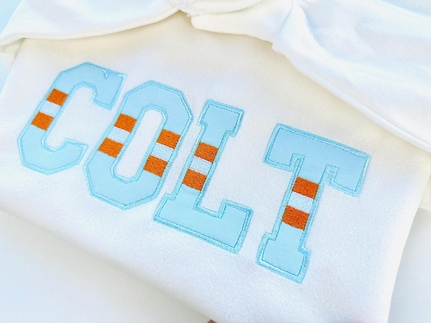 Striped Varsity Sports Font Applique