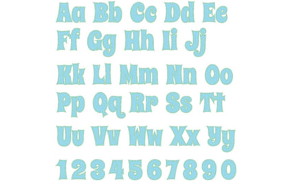 Monogram Font Applique