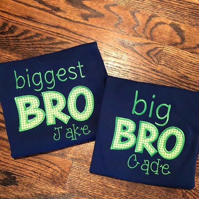Little Brother Big Bro Applique