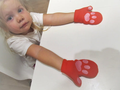 Kitty Cat Kids Mittens ITH