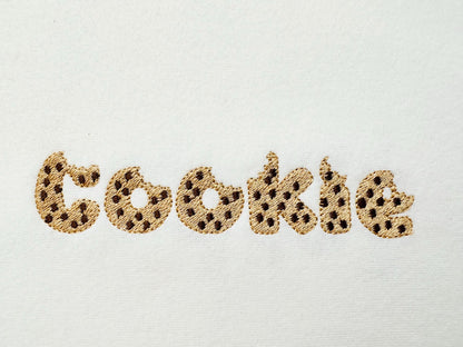 Bitten Cookie Font Fill Stitch