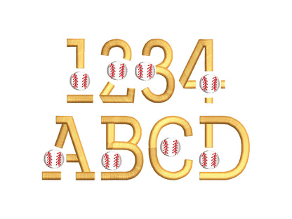 Puffy Puff Foam Baseball Font