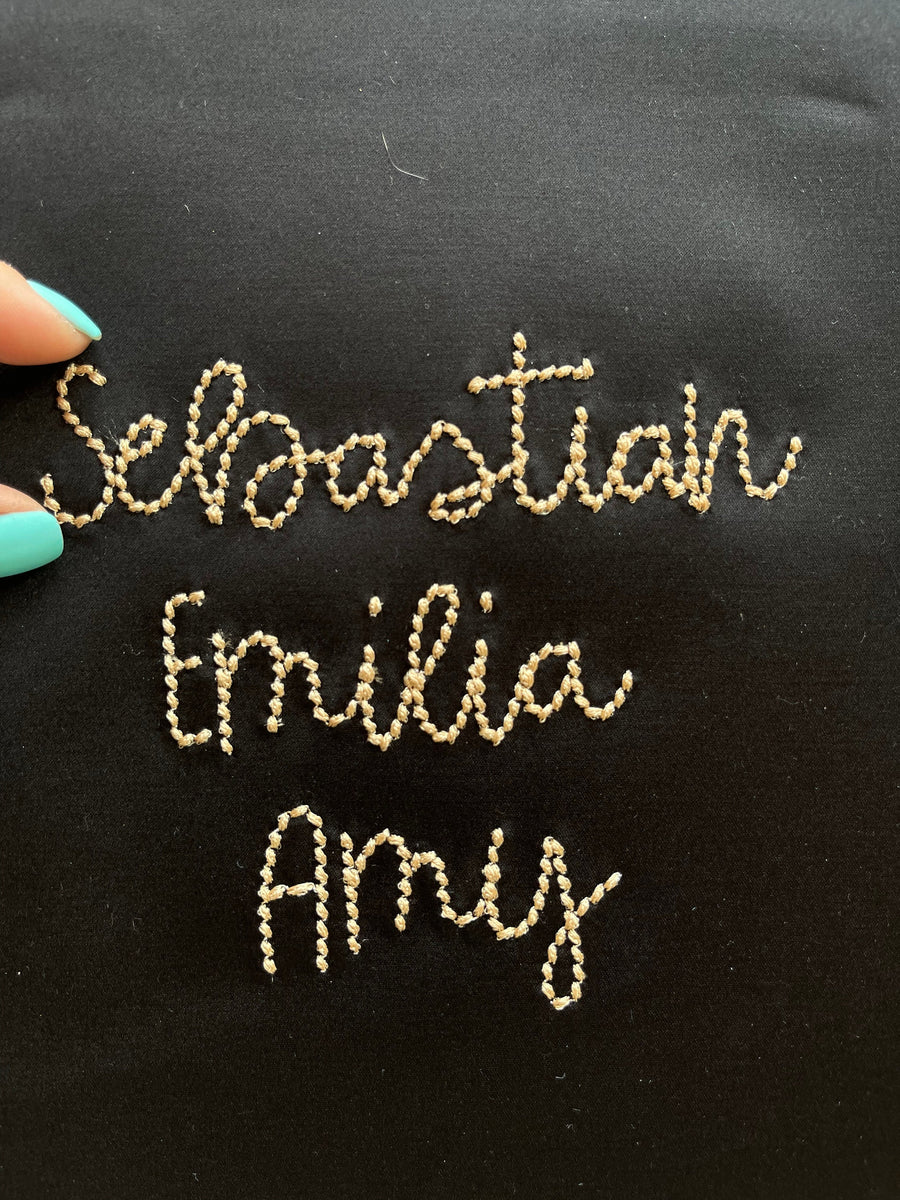 Hand Stitch Effect Font Sebastian