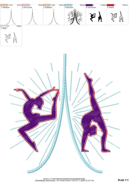 Gymnast Dancer Split Side Seam