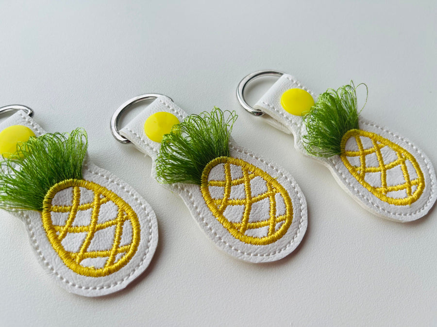 Fringed Pineapple Keychain