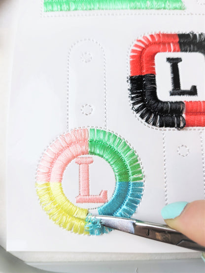 Boho Fringed Keychain with Monogram