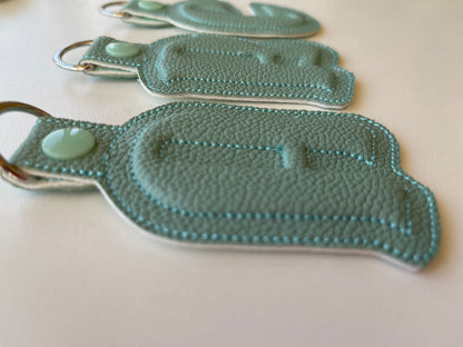 Puffy Puff Foam Monogram Keychain ITH