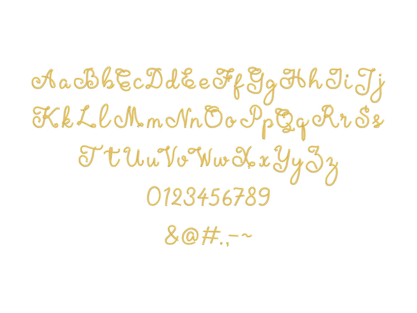 Extra Bold Chain Stitch Handwritten Font Amy