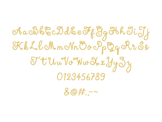 Extra Bold Chain Stitch Handwritten Font Amy