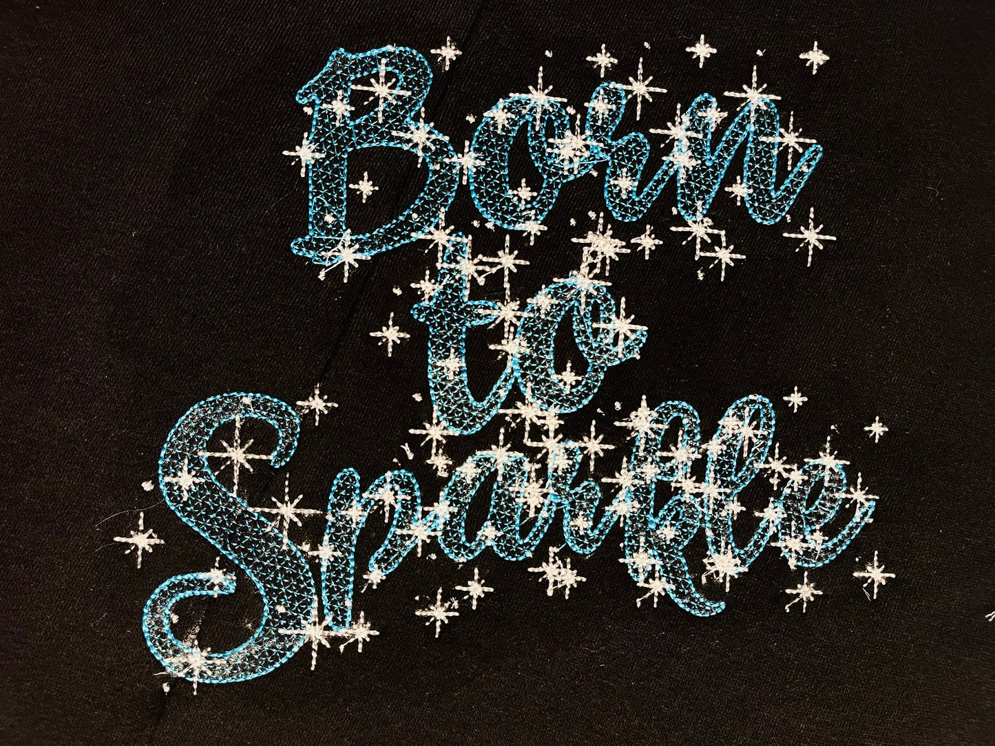 Sparkle Glitter Font Night Starry Sky