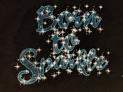 Sparkle Glitter Font Night Starry Sky